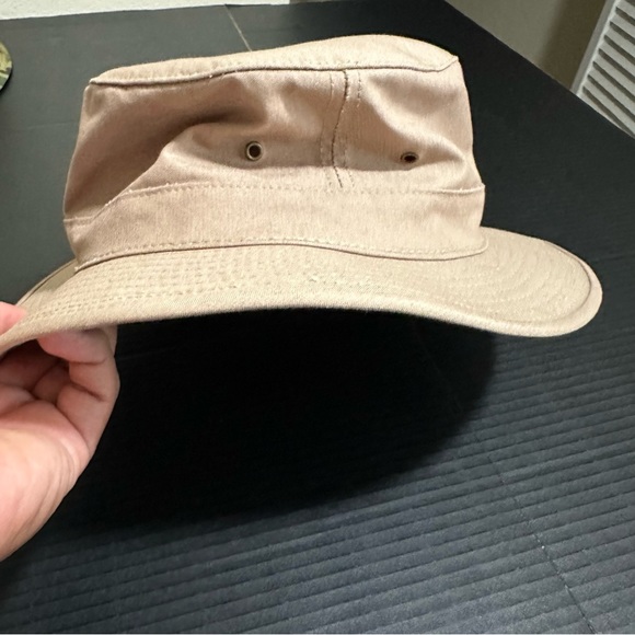 C.C Filson Co. Seattle Tin Cloth Packer Hat Vintage Waxed Canvas Leather Tan MED - Picture 4 of 7